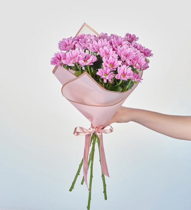 1 Demet İthal Pembe Papatya