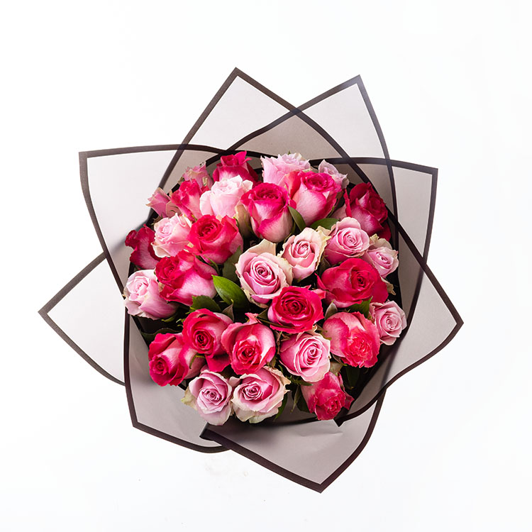 35 Pembe Gül Buketi - 3